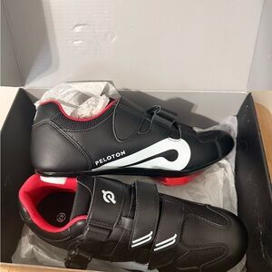 Peloton  Cycling Shoes - Black and Red
